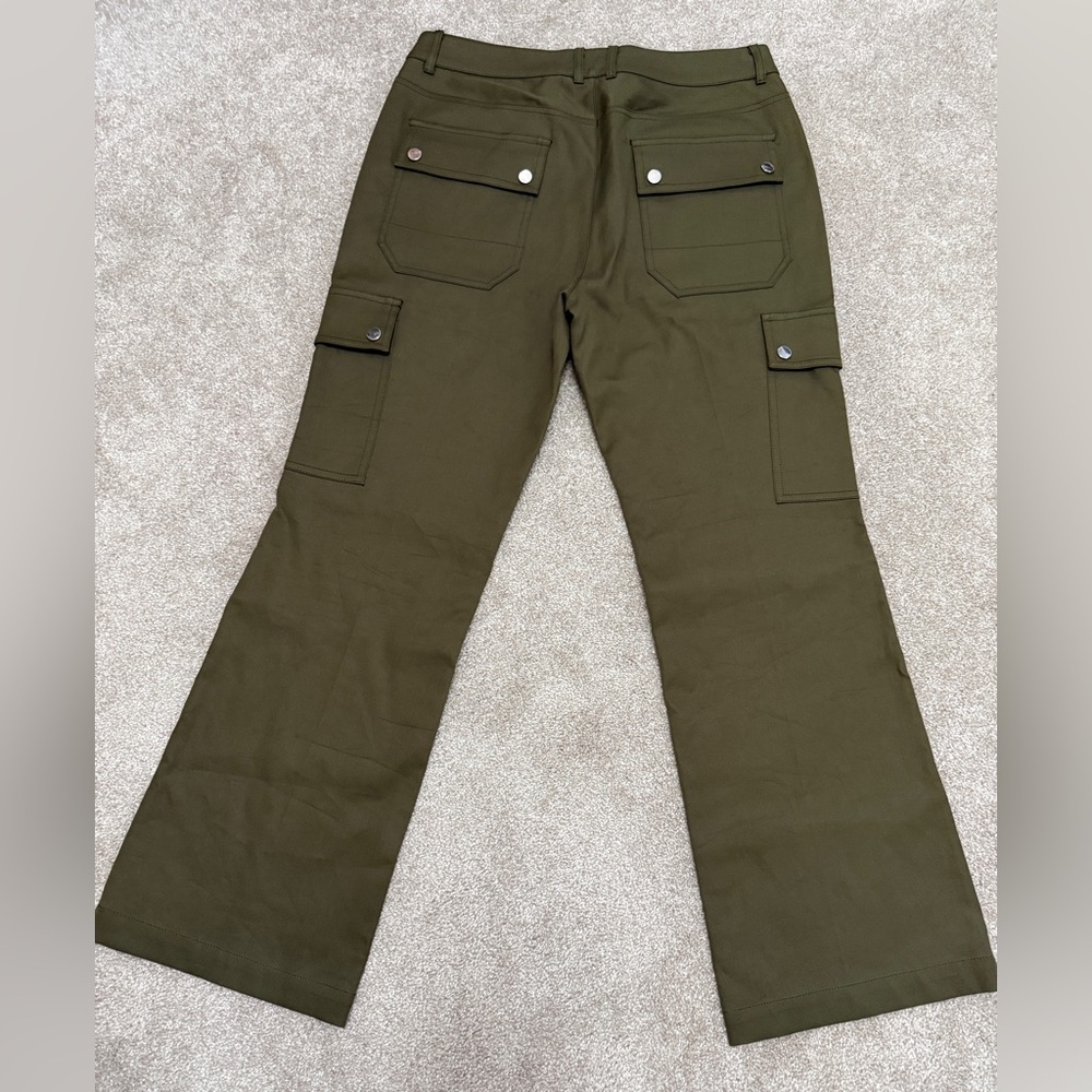 Michael Kors Collection - Spruce Cotton Crop Flare Cargo Pant - size 4 - NWT - Picture 14 of 16